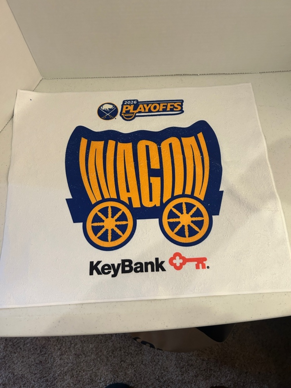 KeyBank Buffalo SABRES 2026 PLAYOFF Circle the WAGON Towel